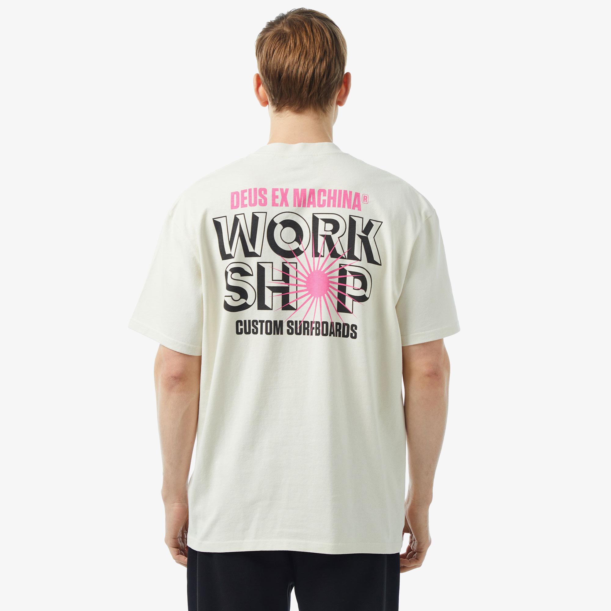 Deus Ex Machina Surf Shop Erkek Beyaz T-Shirt