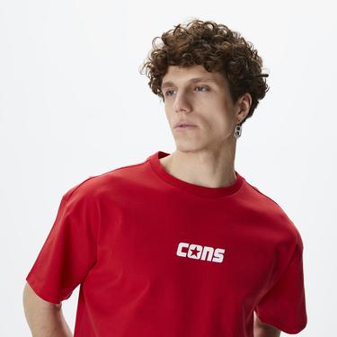  Converse One Star Erkek Kırmızı T-Shirt