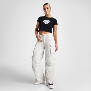  Converse Heart Slim Fit Kadın Siyah T-Shirt