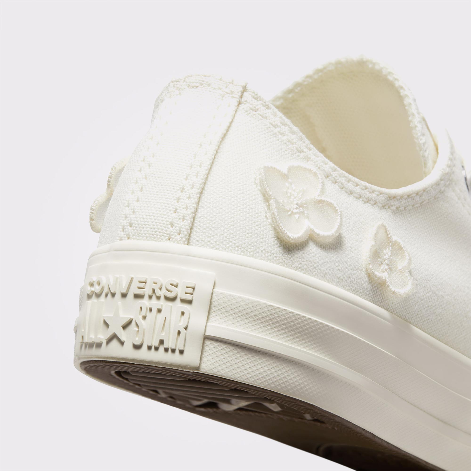 Converse Chuck Taylor All Star 3D Flowers Kadın Krem Sneaker