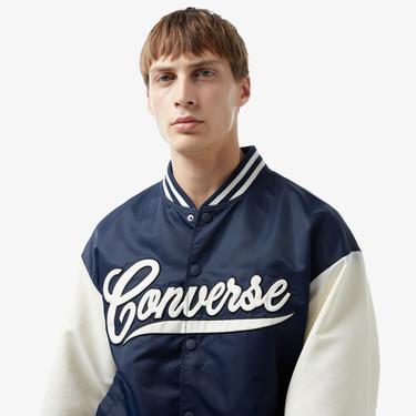  Converse Vintage Varsity Unisex Lacivert Ceket