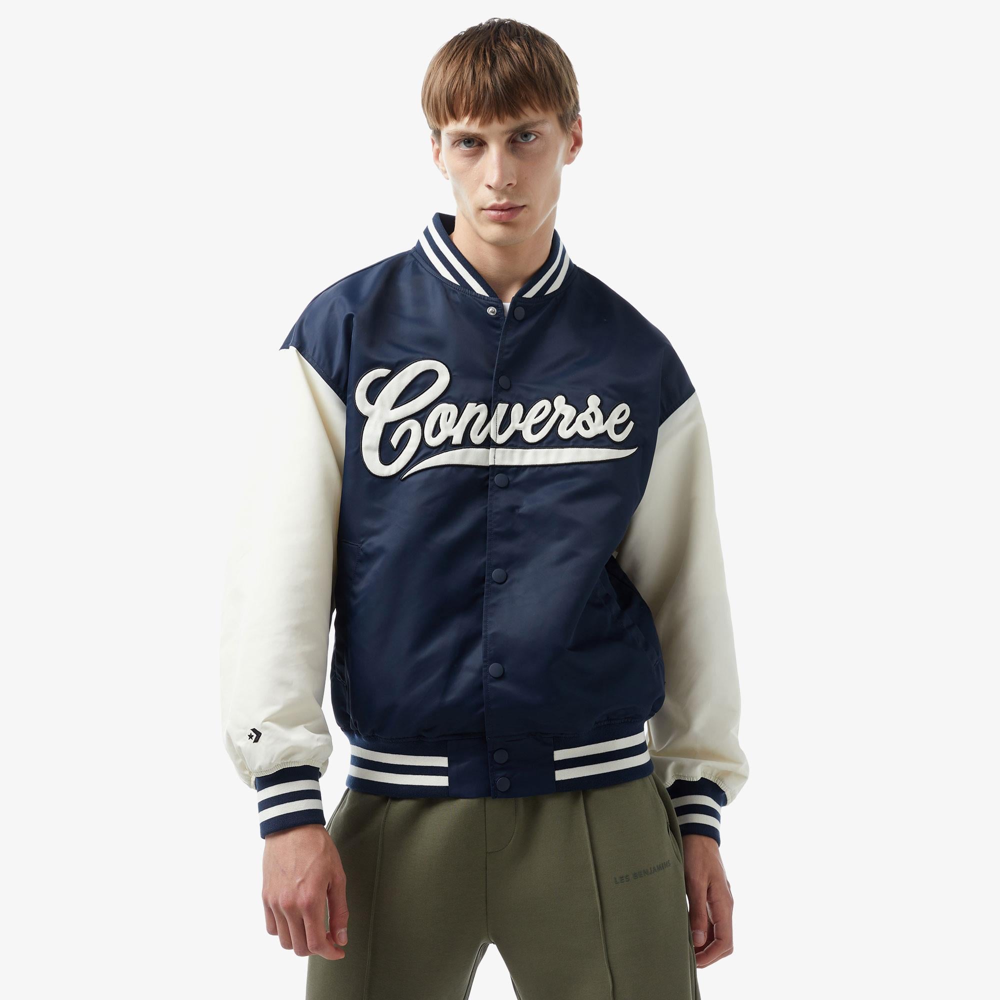 Converse Vintage Varsity Unisex Lacivert Ceket