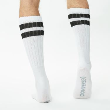  Converse Chuck Taylor Erkek 2'li Beyaz Uzun Çorap