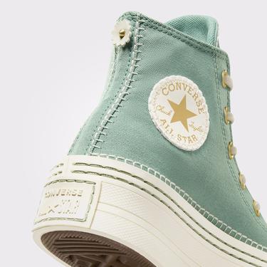  Converse Chuck Taylor All Star Lift Kadın Yeşil Platform Sneaker