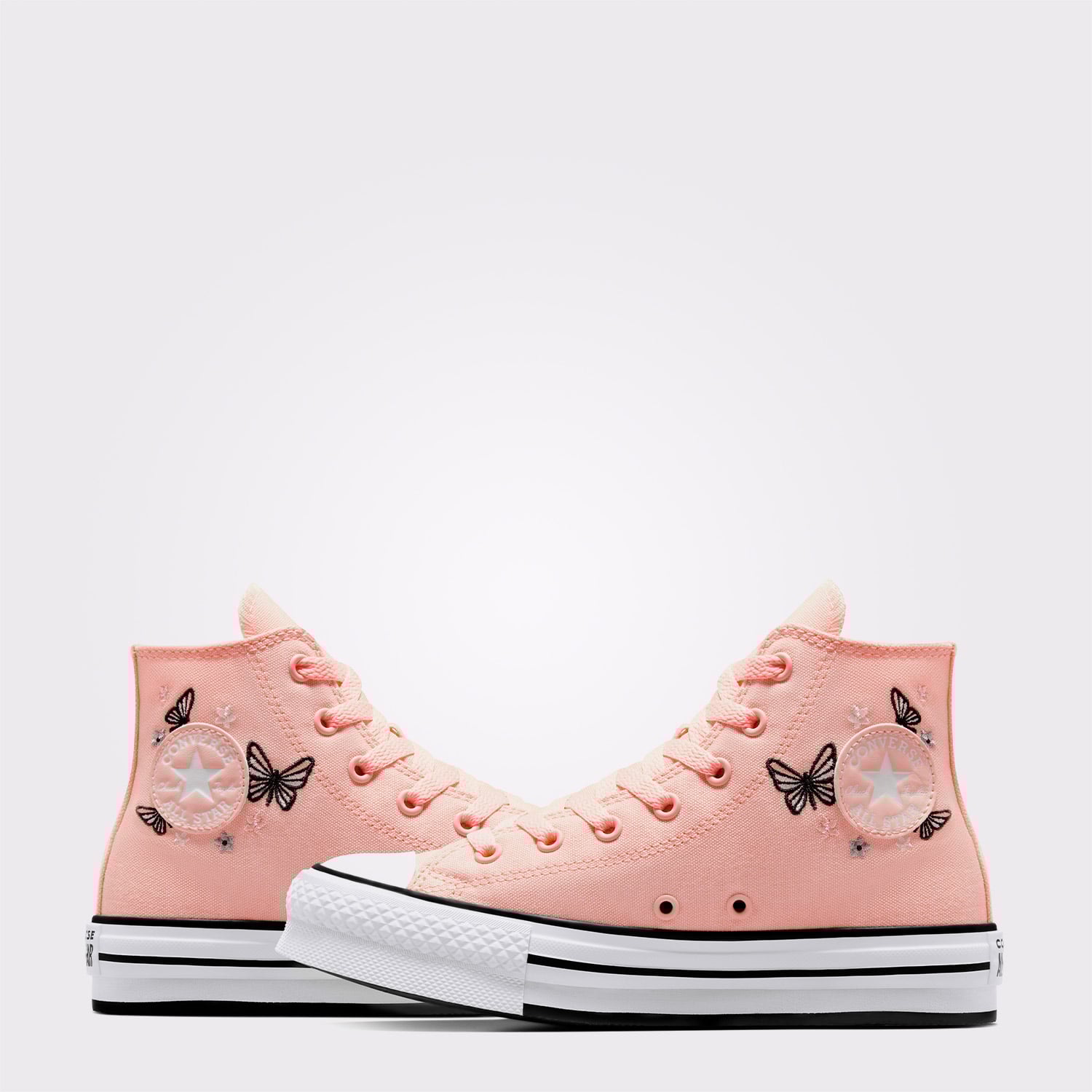 Converse Chuck Taylor All Star EVA Lift Butterflies Genç Pembe Platform Sneaker - Görsel 6