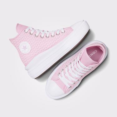  Converse Chuck Taylor All Star Move Genç Pembe Platform Sneaker