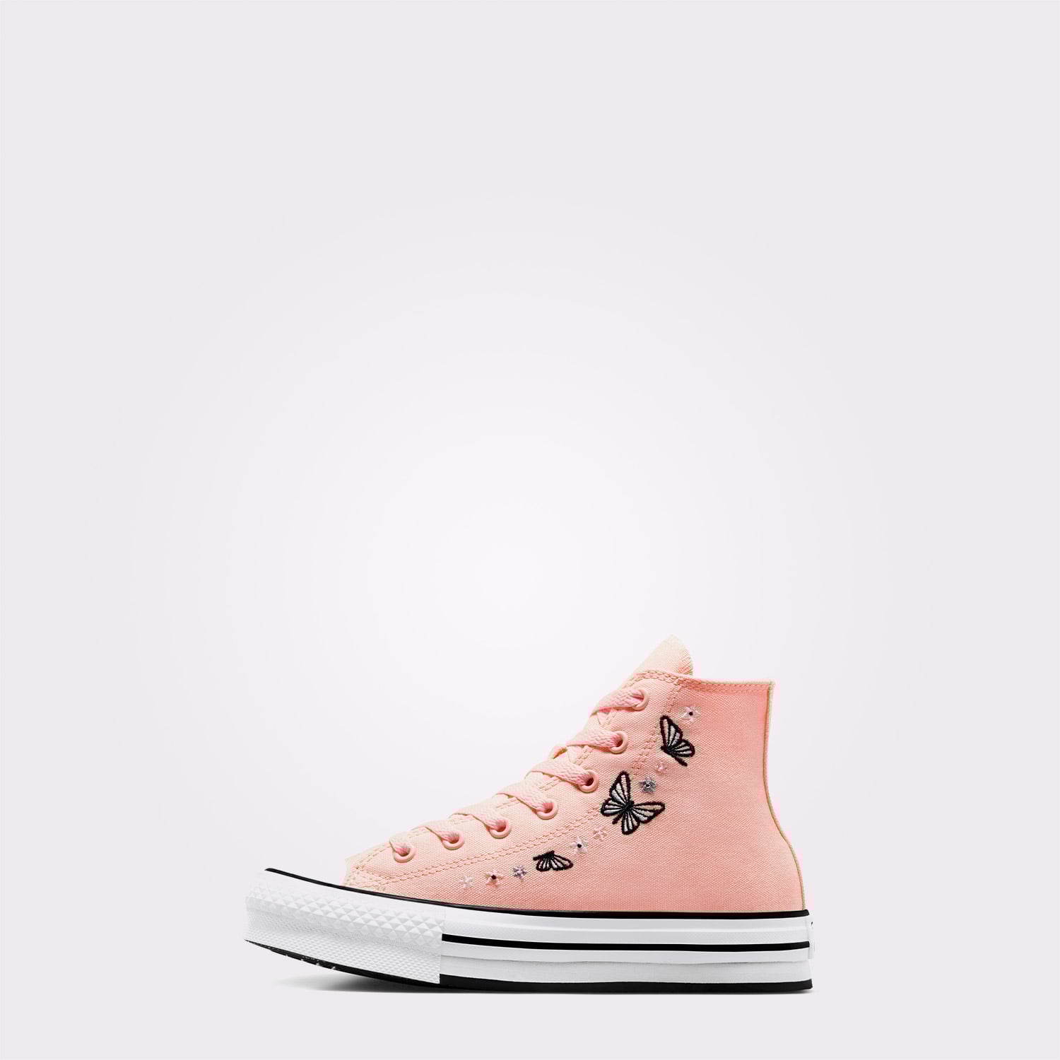 Converse Chuck Taylor All Star EVA Lift Butterflies Genç Pembe Platform Sneaker - Görsel 3