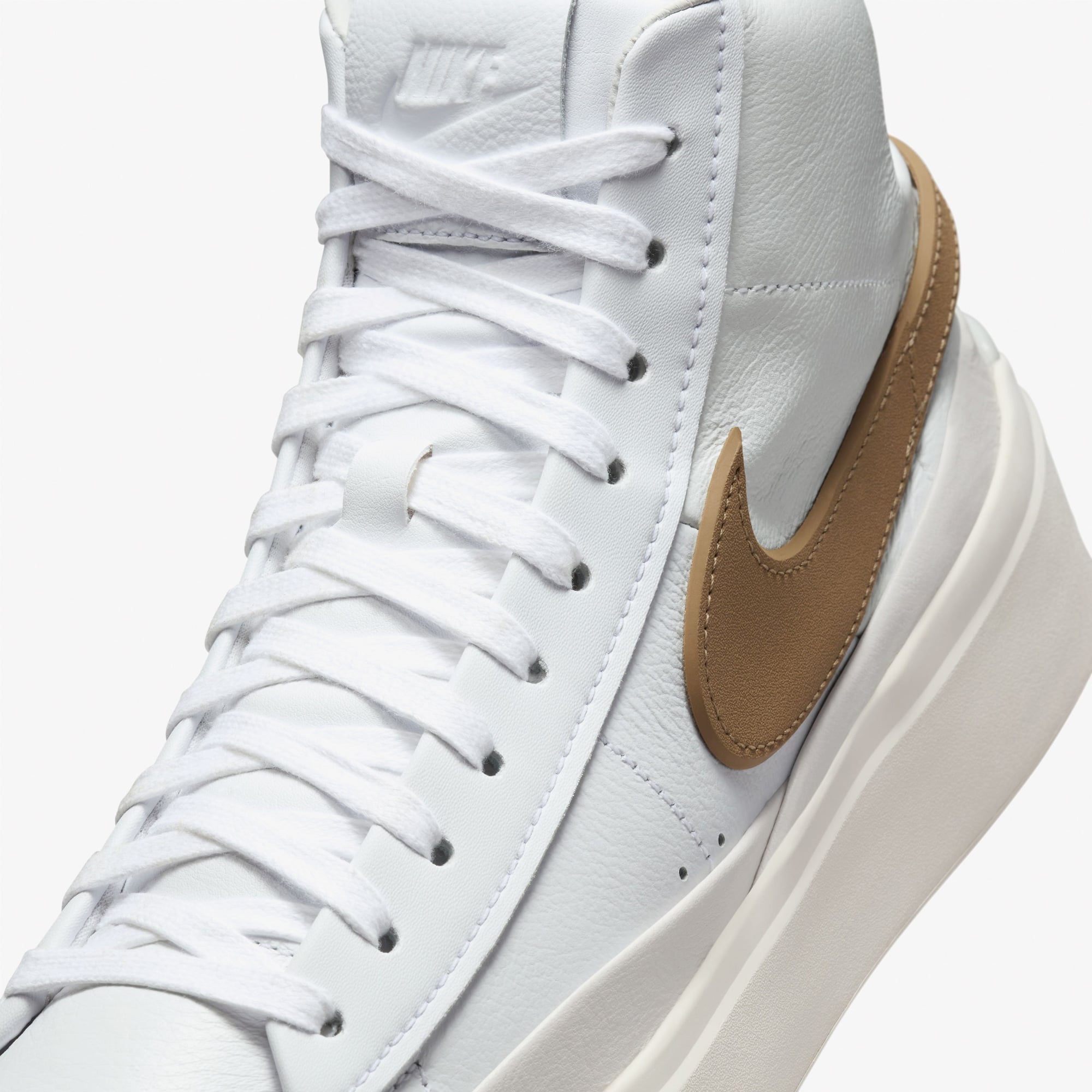Nike Nike Blazer Phantom Mid Erkek Beyaz Spor Ayakkabı Sneaker | FashFed Beyaz - 8. görsel