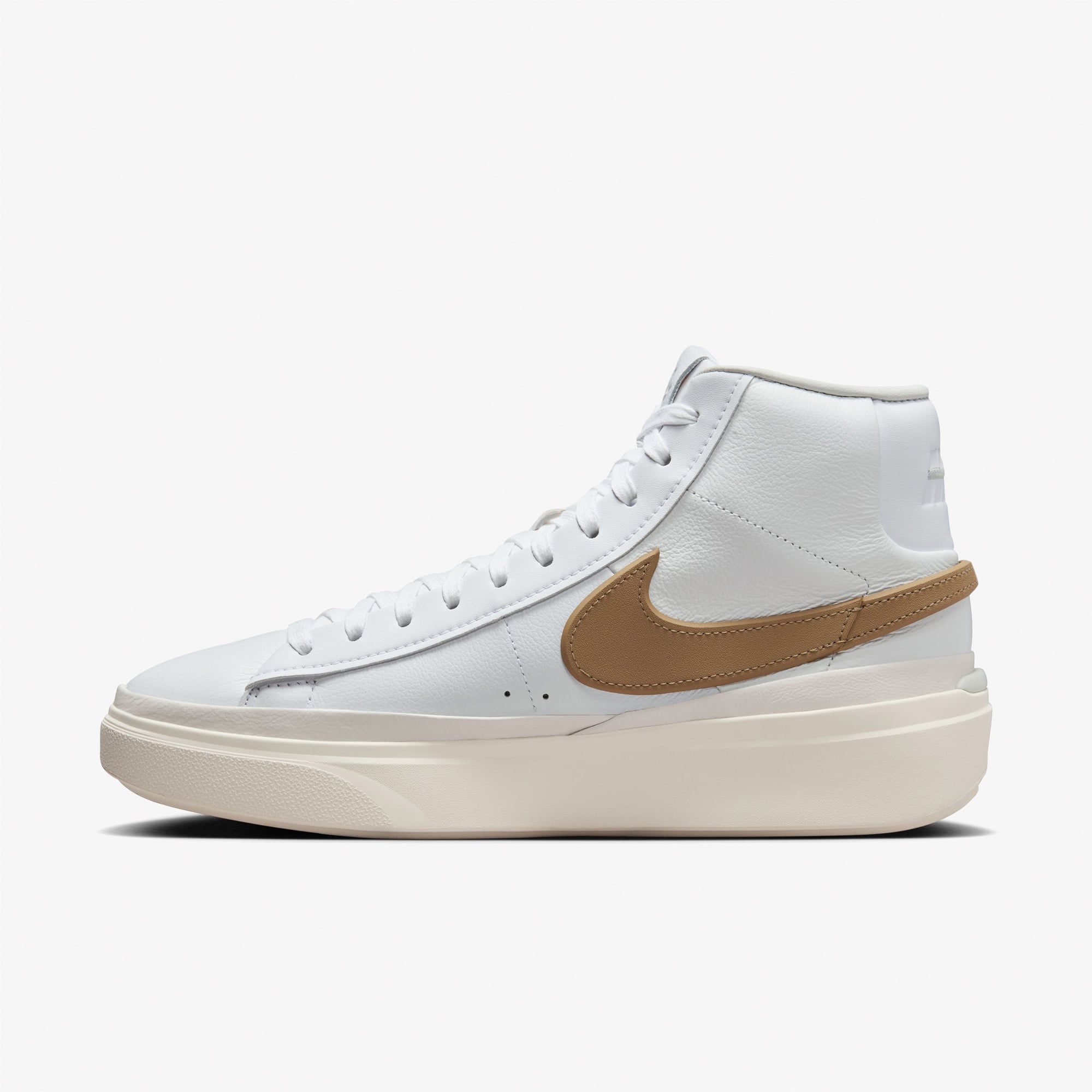 Nike Nike Blazer Phantom Mid Erkek Beyaz Spor Ayakkabı Sneaker | FashFed Beyaz - 5. görsel