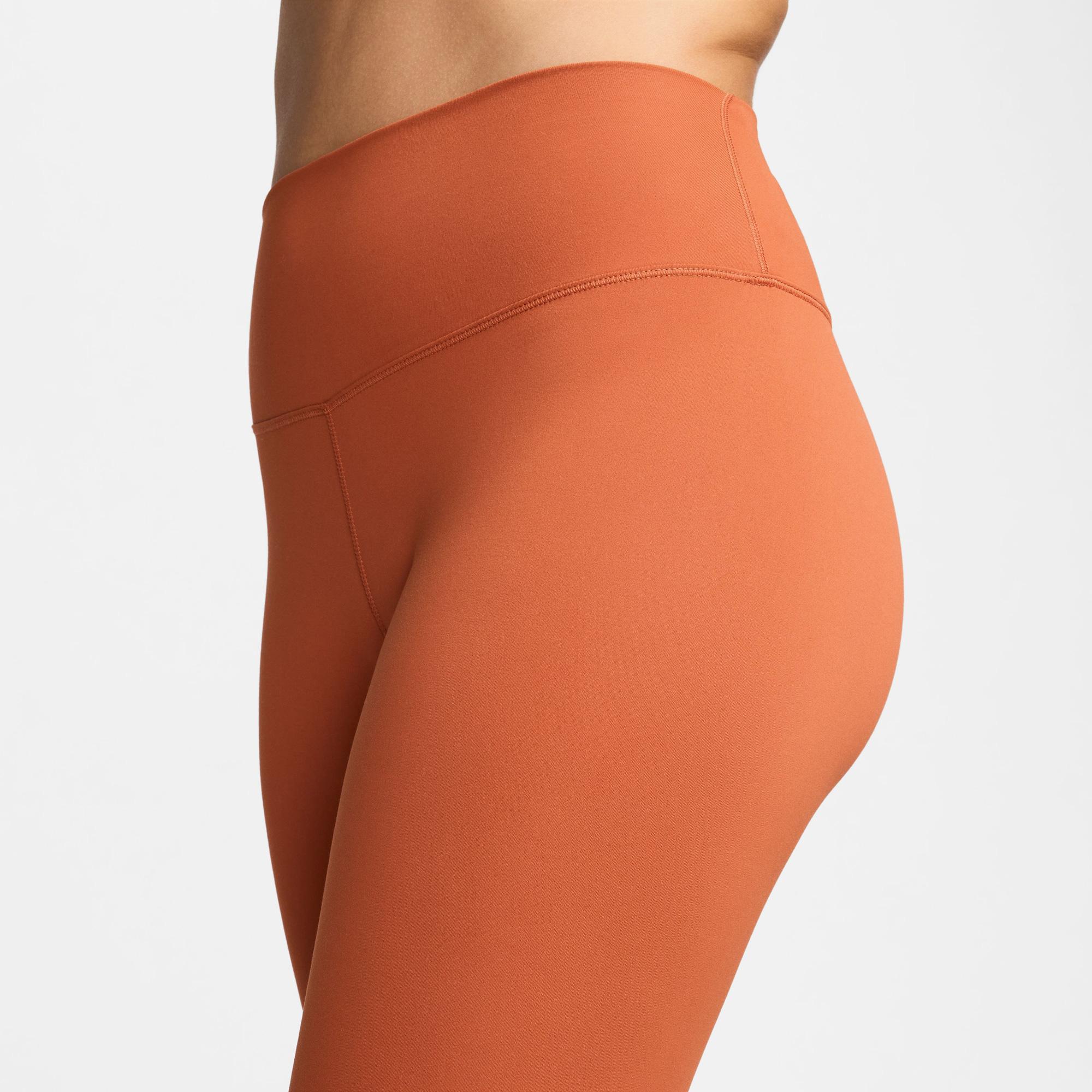 Nike Dri-Fit One High Rise 7/8 Kadın Turuncu Tayt