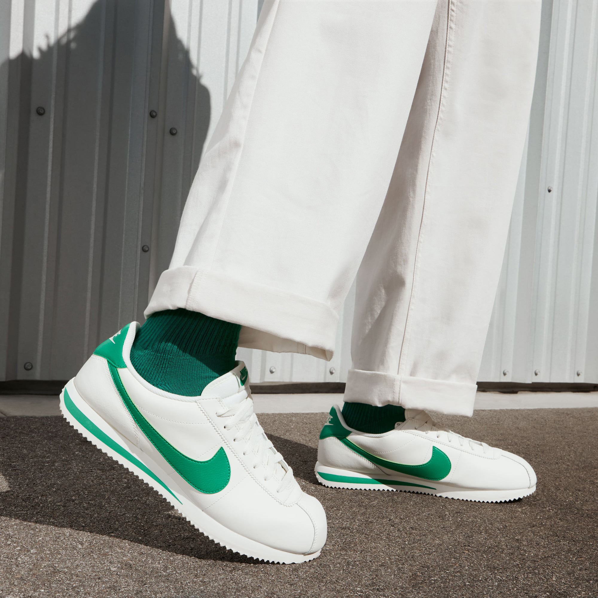 Nike Nike Cortez Erkek Beyaz Spor Ayakkabı Sneaker | FashFed Beyaz - 10. görsel