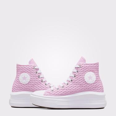  Converse Chuck Taylor All Star Move Genç Pembe Platform Sneaker