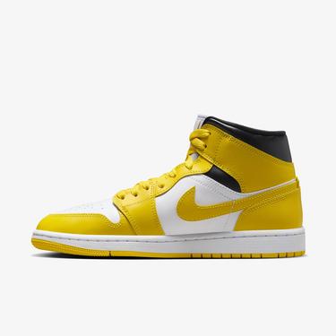  Jordan Air 1 Mid Kadın Sarı Spor Ayakkabı