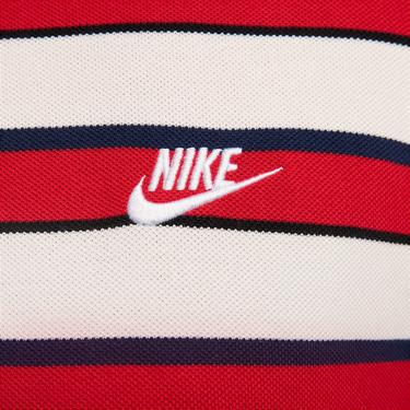  Nike Club Stripe Erkek Beyaz Polo