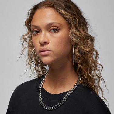  Jordan Essentials Oversize Kadın Siyah T-Shirt