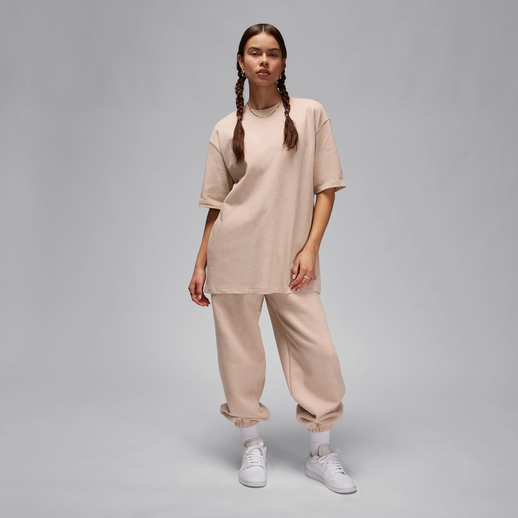 Jordan Essentials Oversize Kadın Bej T-Shirt