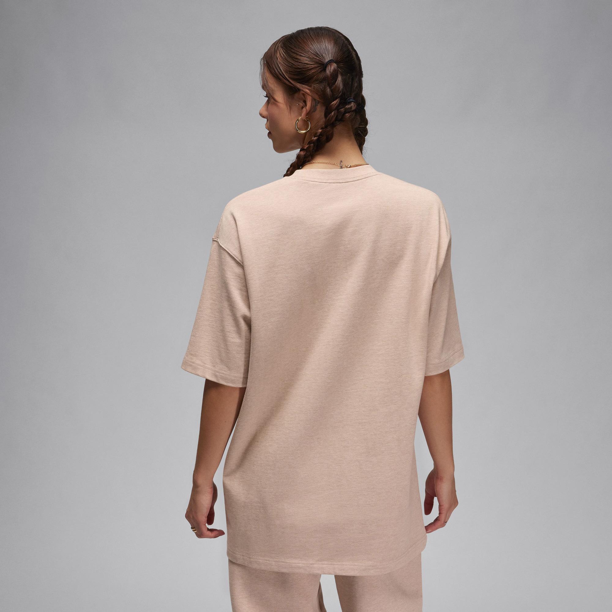 Jordan Essentials Oversize Kadın Bej T-Shirt
