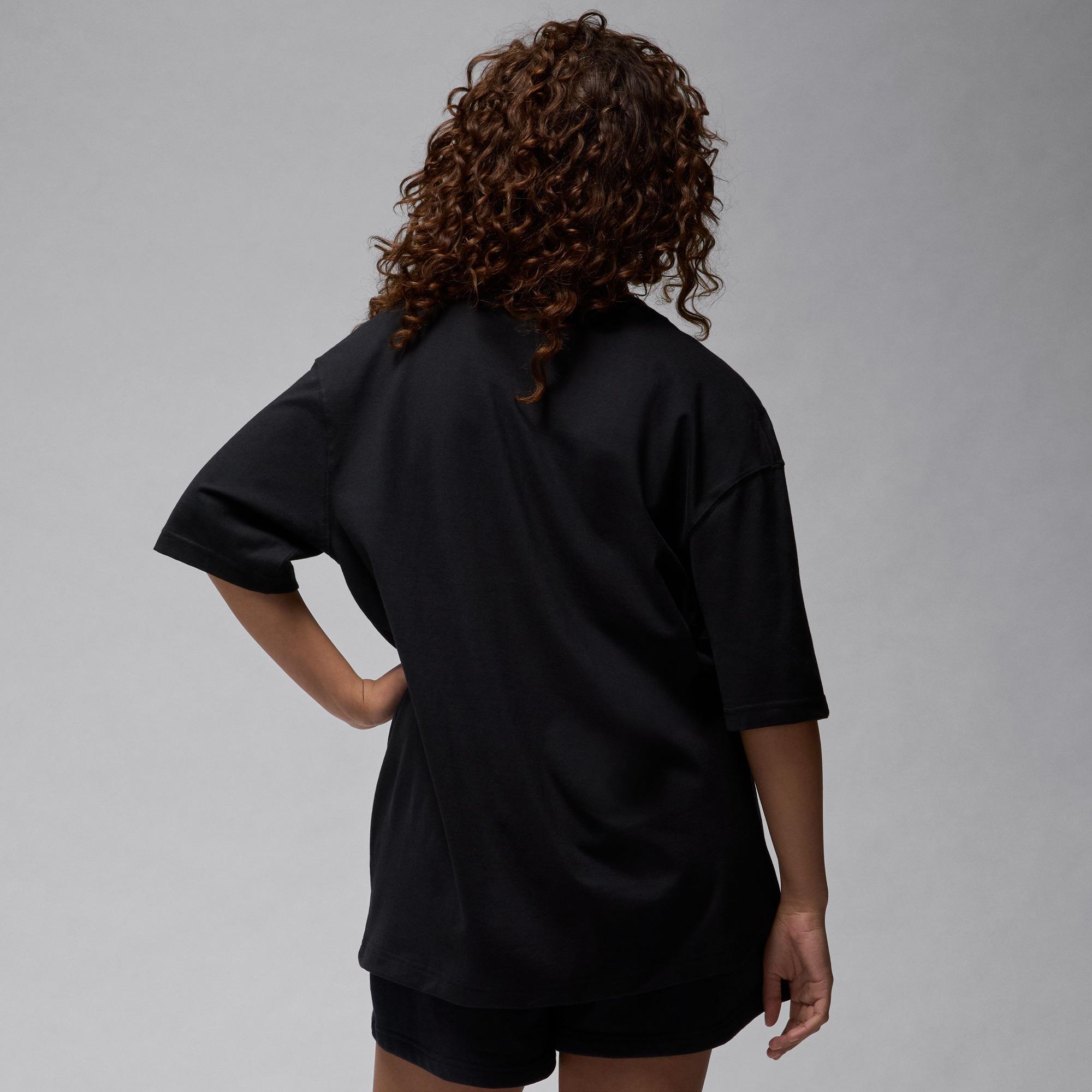 Jordan Grafix Oversize Kadın Siyah T-Shirt