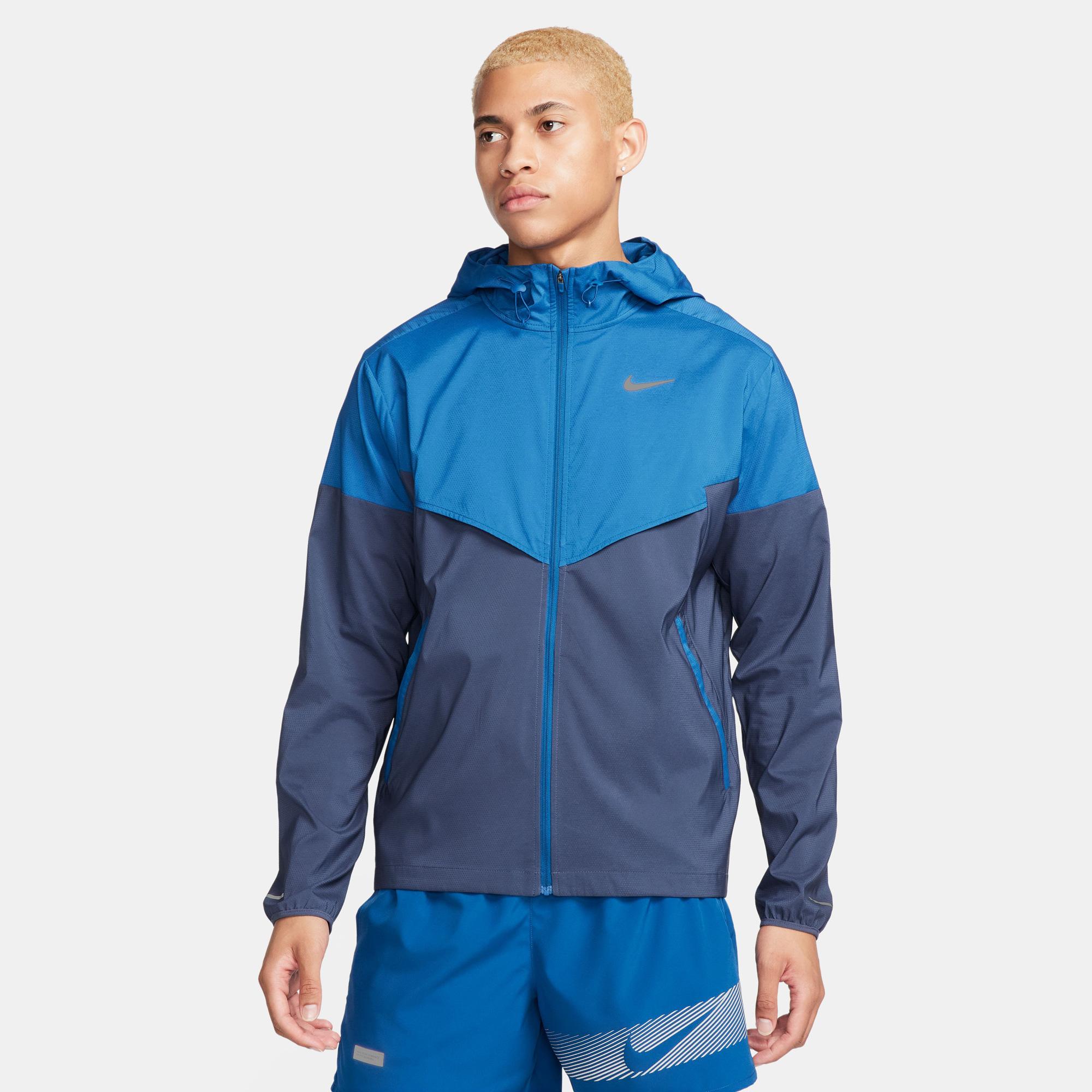 Nike Light Windrunner Erkek Mavi Ceket