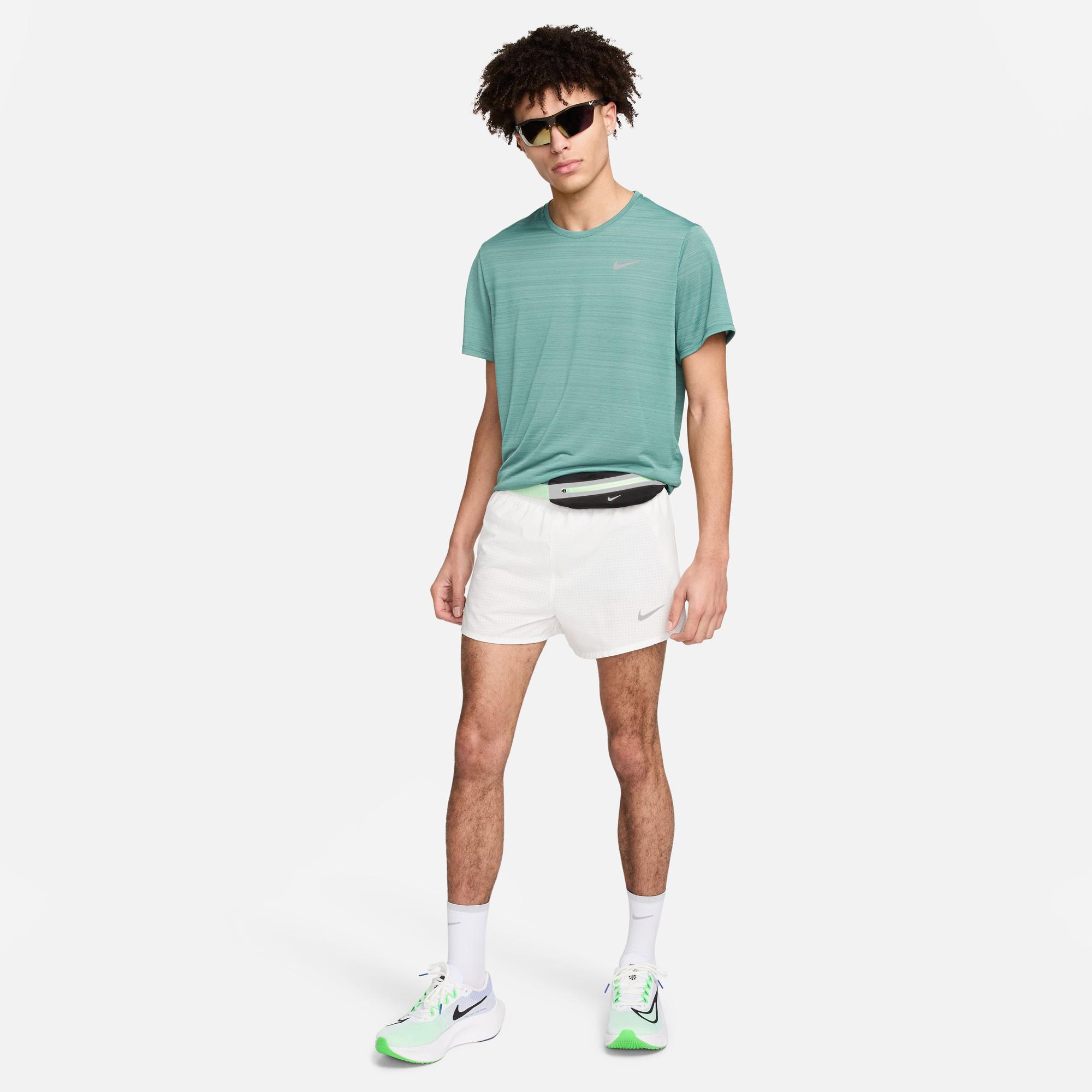 Nike Dri-Fit Miler Breathe Erkek Yeşil T-Shirt