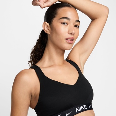  Nike Dri-Fit Indy Light Support Kadın Siyah Bra
