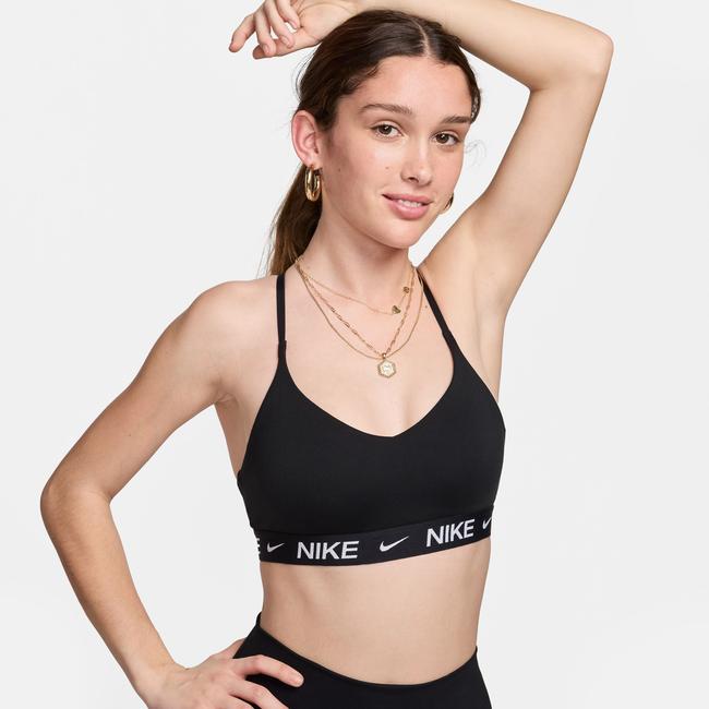  Nike Dri-Fit Indy Hafif Destekli Kadın Siyah Bra