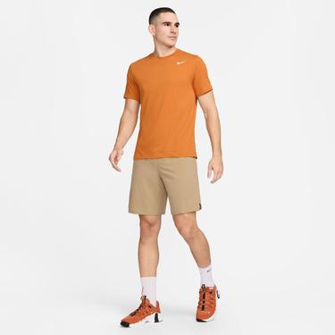  Nike Dri-Fit Crew Solid Erkek Turuncu T-Shirt