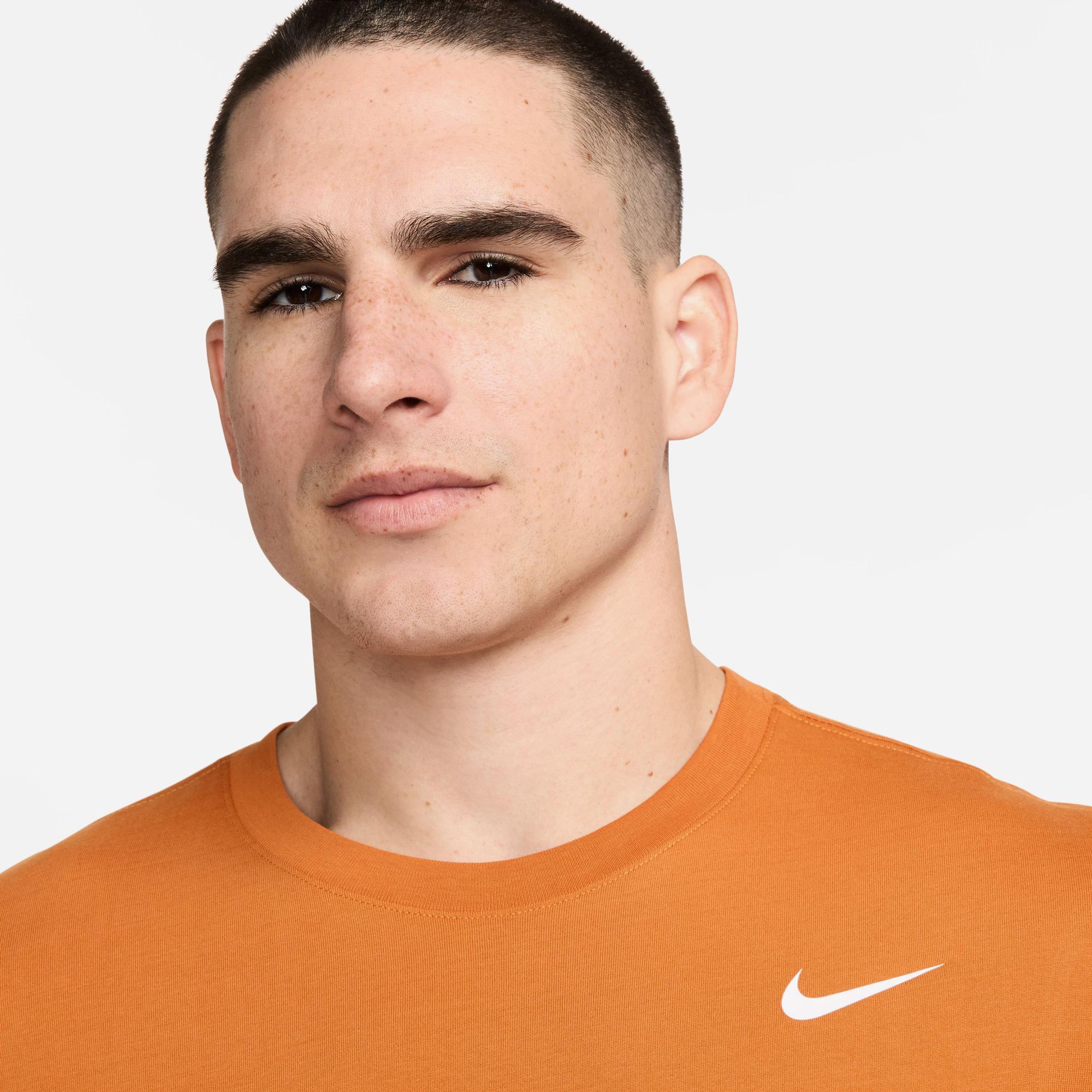 Nike Dri-Fit Crew Solid Erkek Turuncu T-Shirt