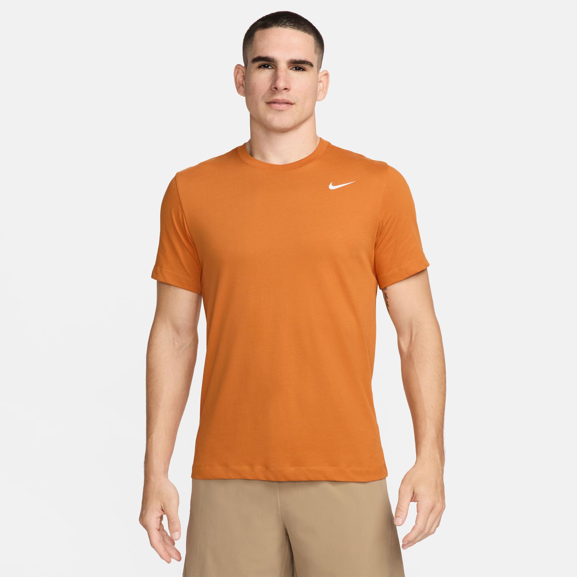 Nike Dri-Fit Crew Solid Erkek Turuncu T-Shirt