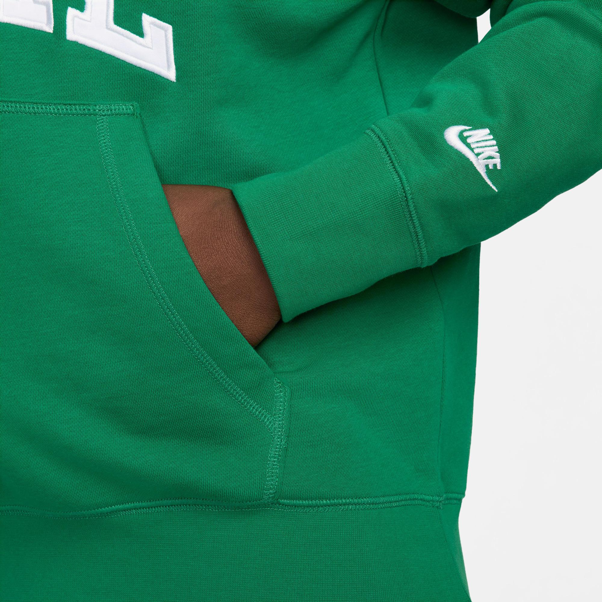 Nike Club Fleece Erkek Yeşil Uzun Kollu T-Shirt