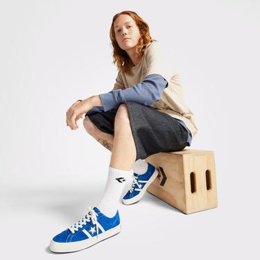  Converse One Star Academy Pro Unisex Mavi Sneaker