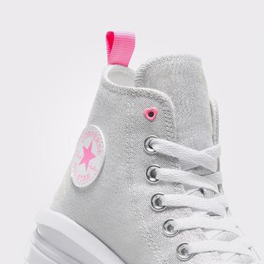  Converse Chuck Taylor All Star Move Platform Sparkle Çocuk Beyaz Sneaker