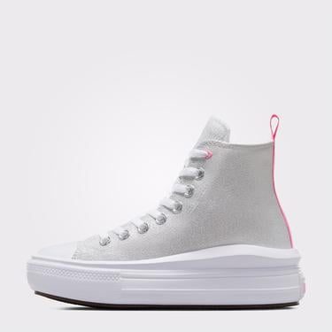  Converse Chuck Taylor All Star Move Platform Sparkle Çocuk Beyaz Sneaker