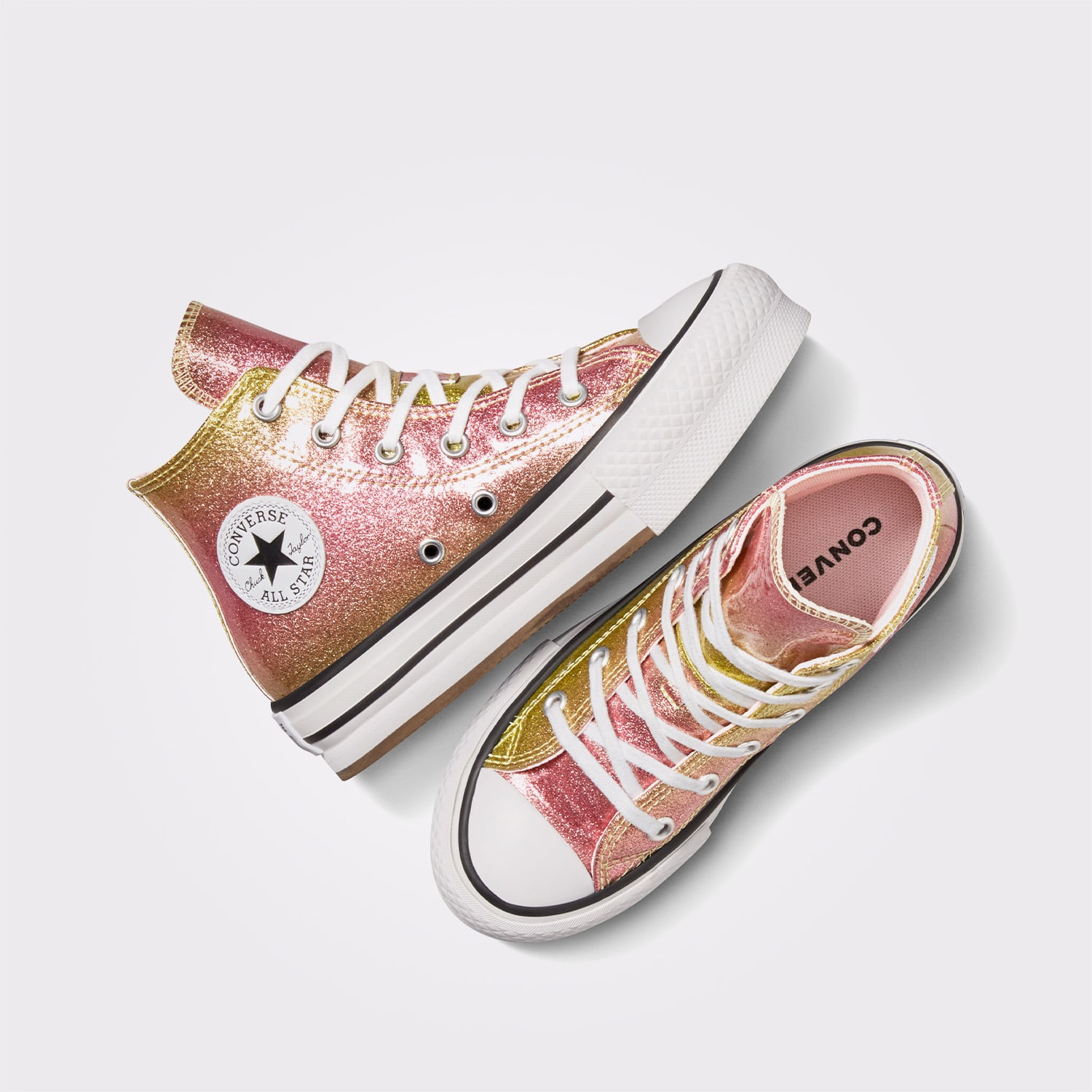 Converse Converse Sarı Chuck Taylor All Star EVA Lift Platform Çocuk Renkli Platform Sneaker | FashFed Sarı - 5. görsel