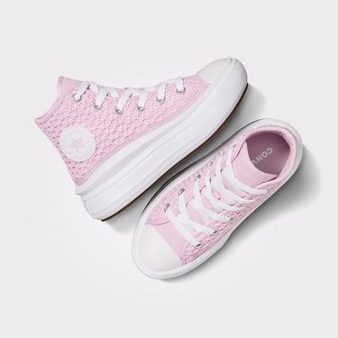  Converse Chuck Taylor All Star Move Çocuk Pembe Platform Sneaker