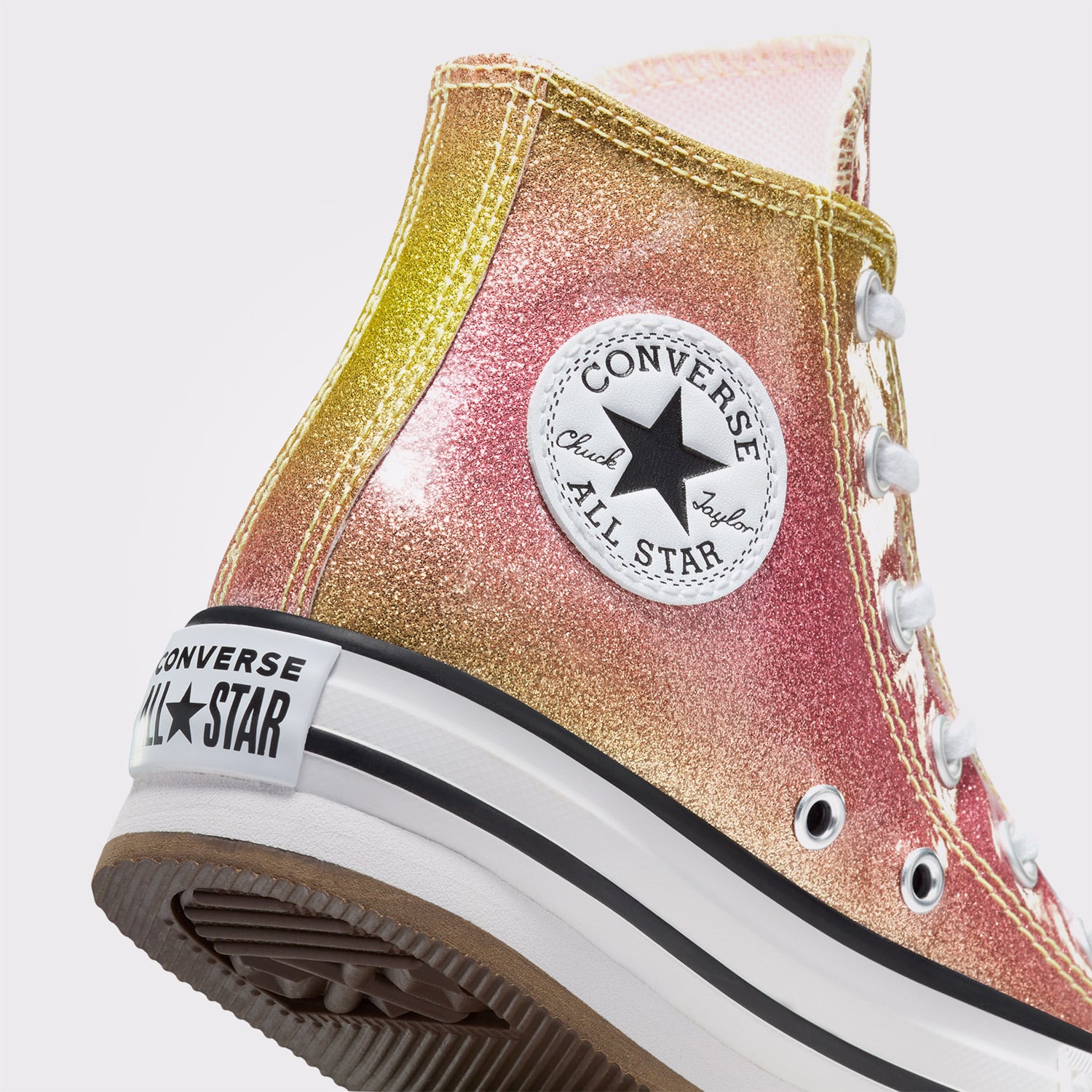 Converse Converse Sarı Chuck Taylor All Star EVA Lift Platform Çocuk Renkli Platform Sneaker | FashFed Sarı - 6. görsel
