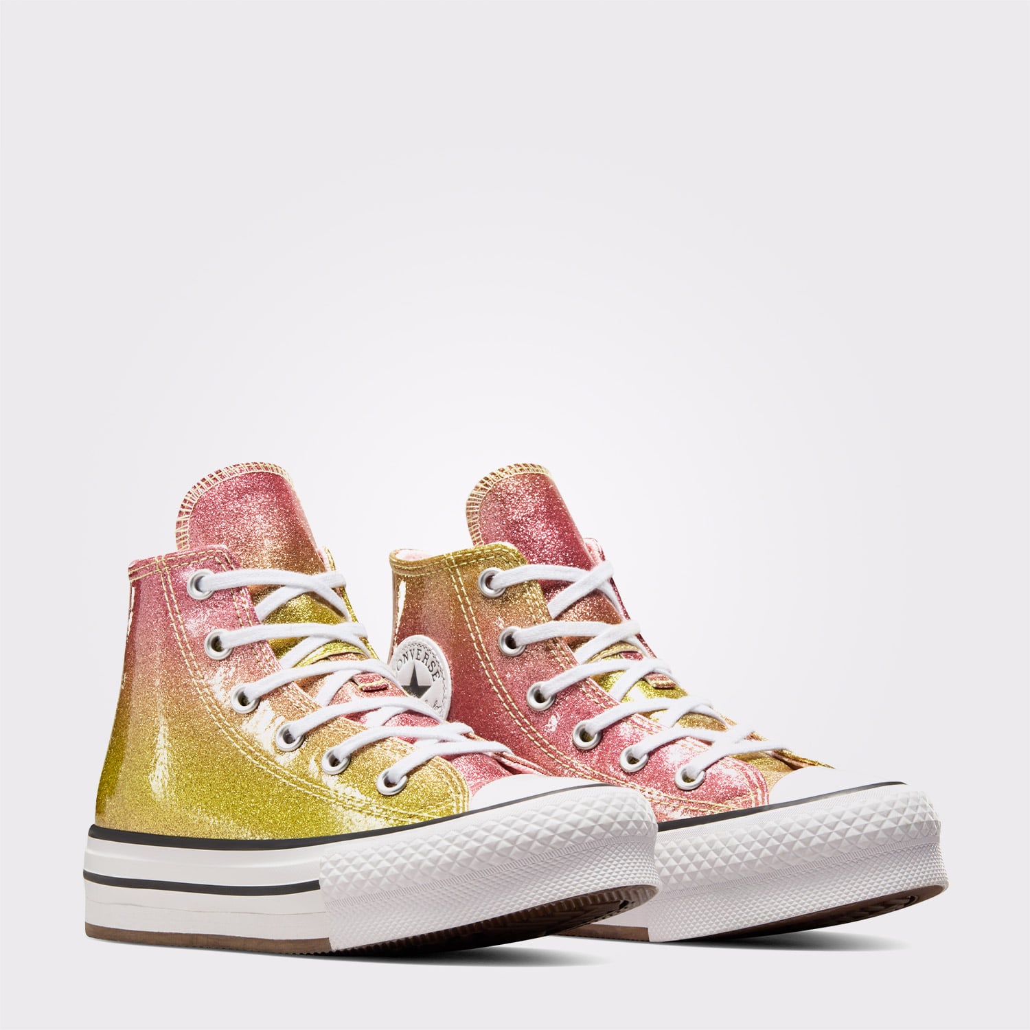 Converse Converse Sarı Chuck Taylor All Star EVA Lift Platform Çocuk Renkli Platform Sneaker | FashFed Sarı - 4. görsel