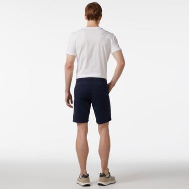 Nautica Erkek Lacivert Slim Fit Baskılı Bermuda Şort