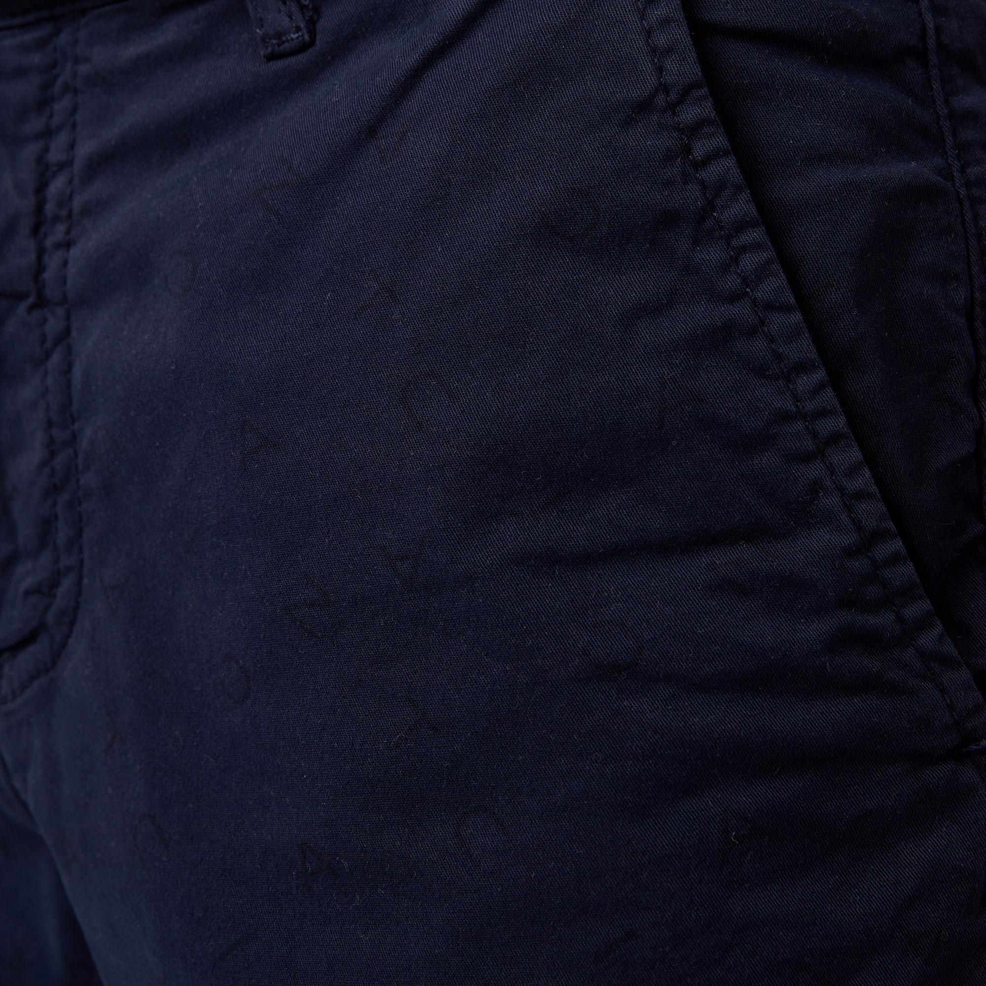 Nautica Erkek Lacivert Slim Fit Baskılı Bermuda Şort