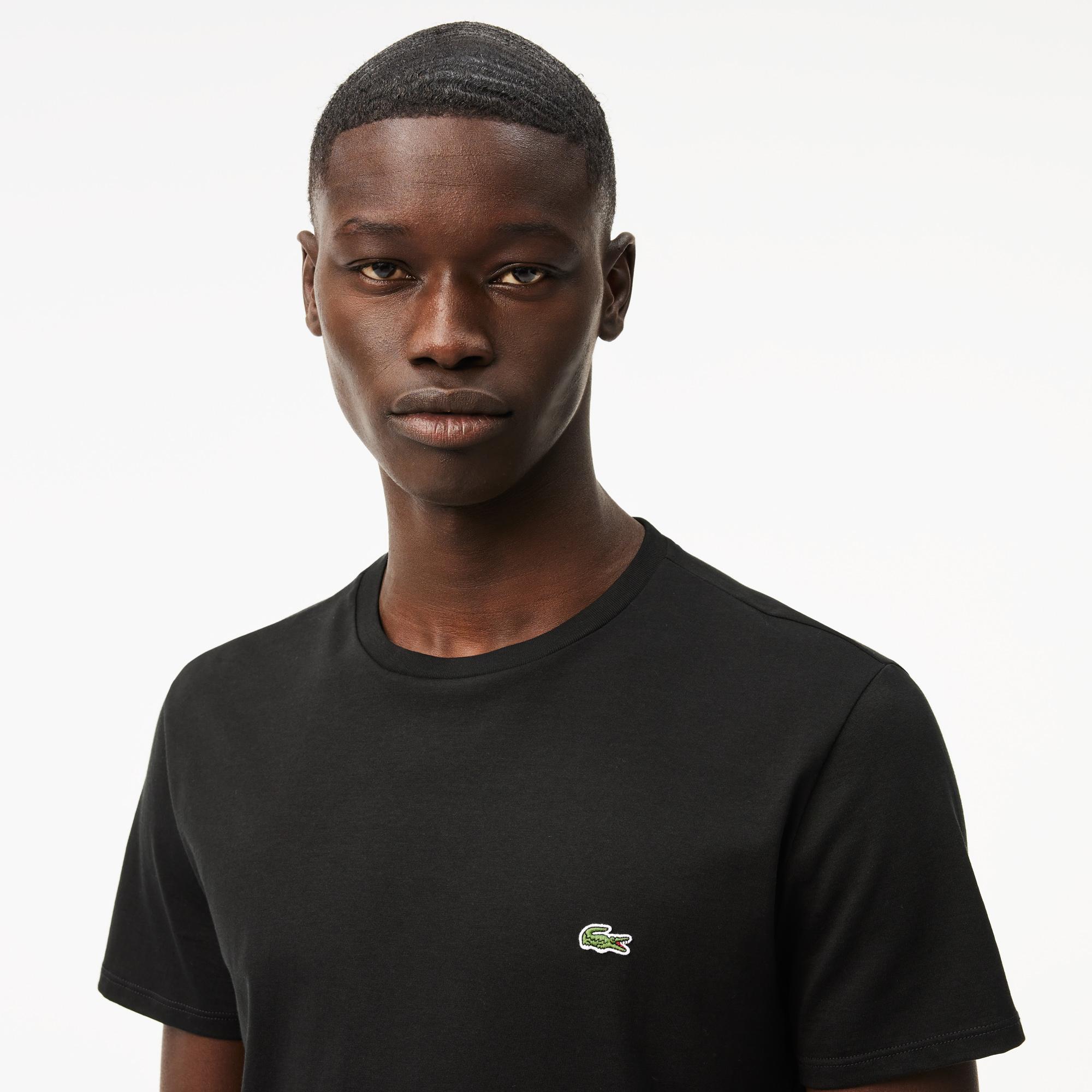 Lacoste Erkek Regular Fit Bisiklet Yaka Siyah T-Shirt