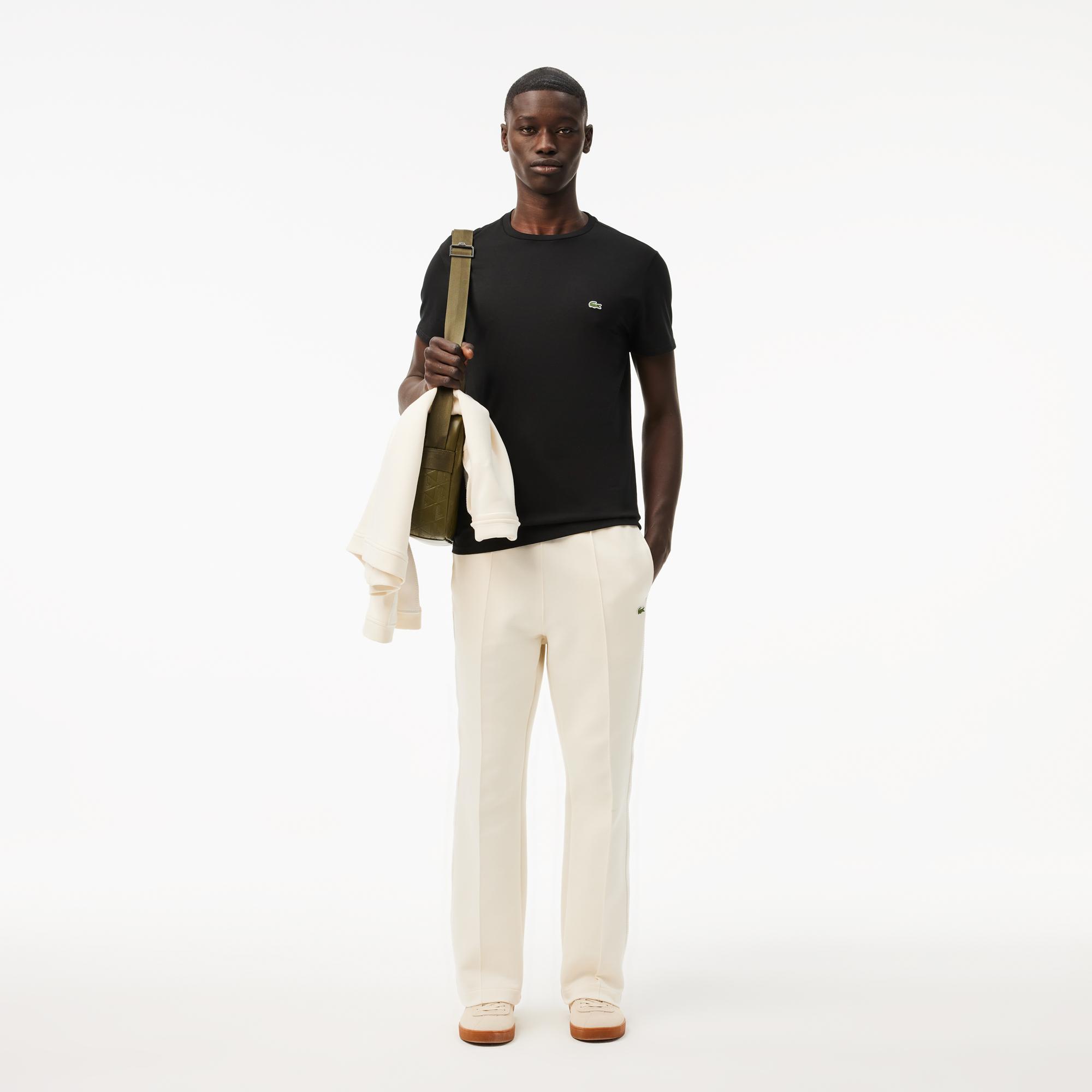 Lacoste Erkek Regular Fit Bisiklet Yaka Siyah T-Shirt