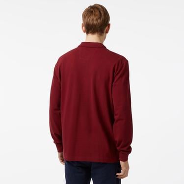  Nautica Erkek Bordo Classic Fit Uzun Kollu Polo