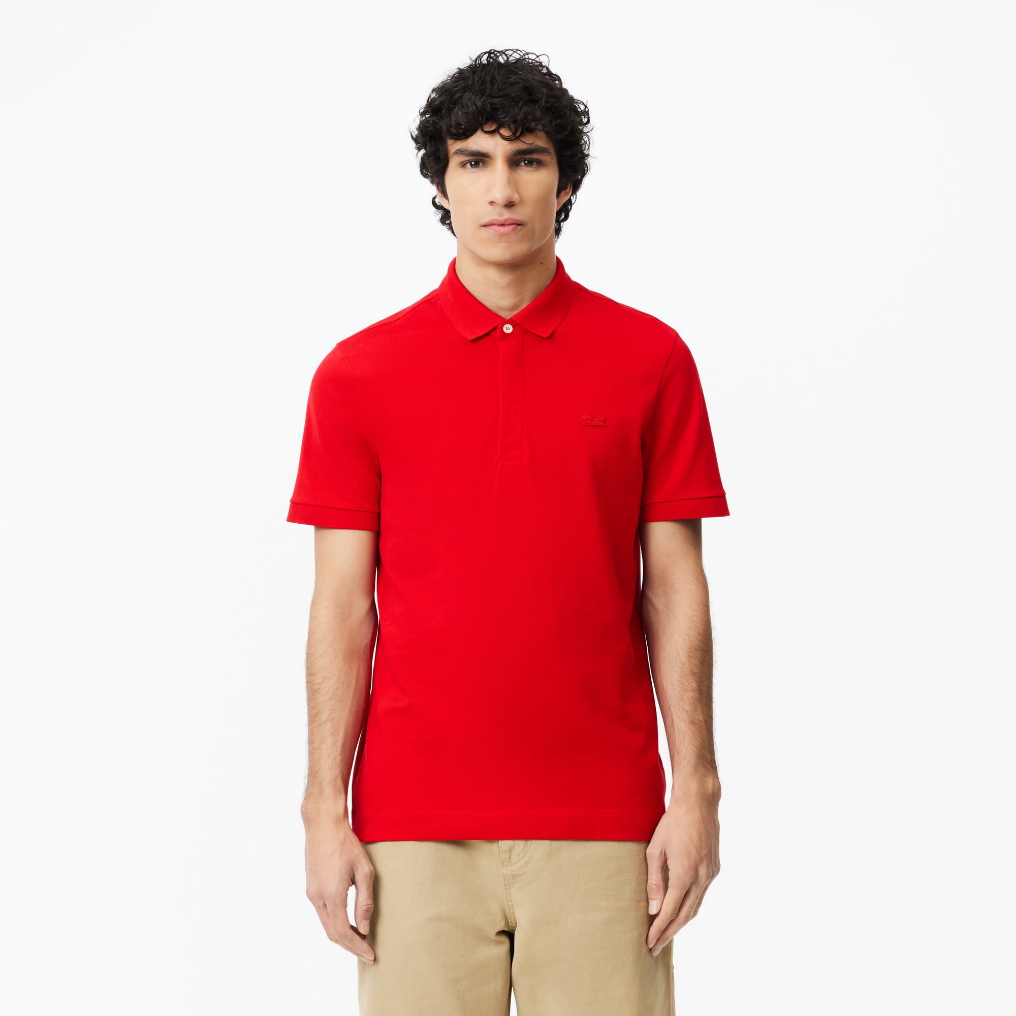  Lacoste Paris Erkek Regular Fit Kırmızı Polo