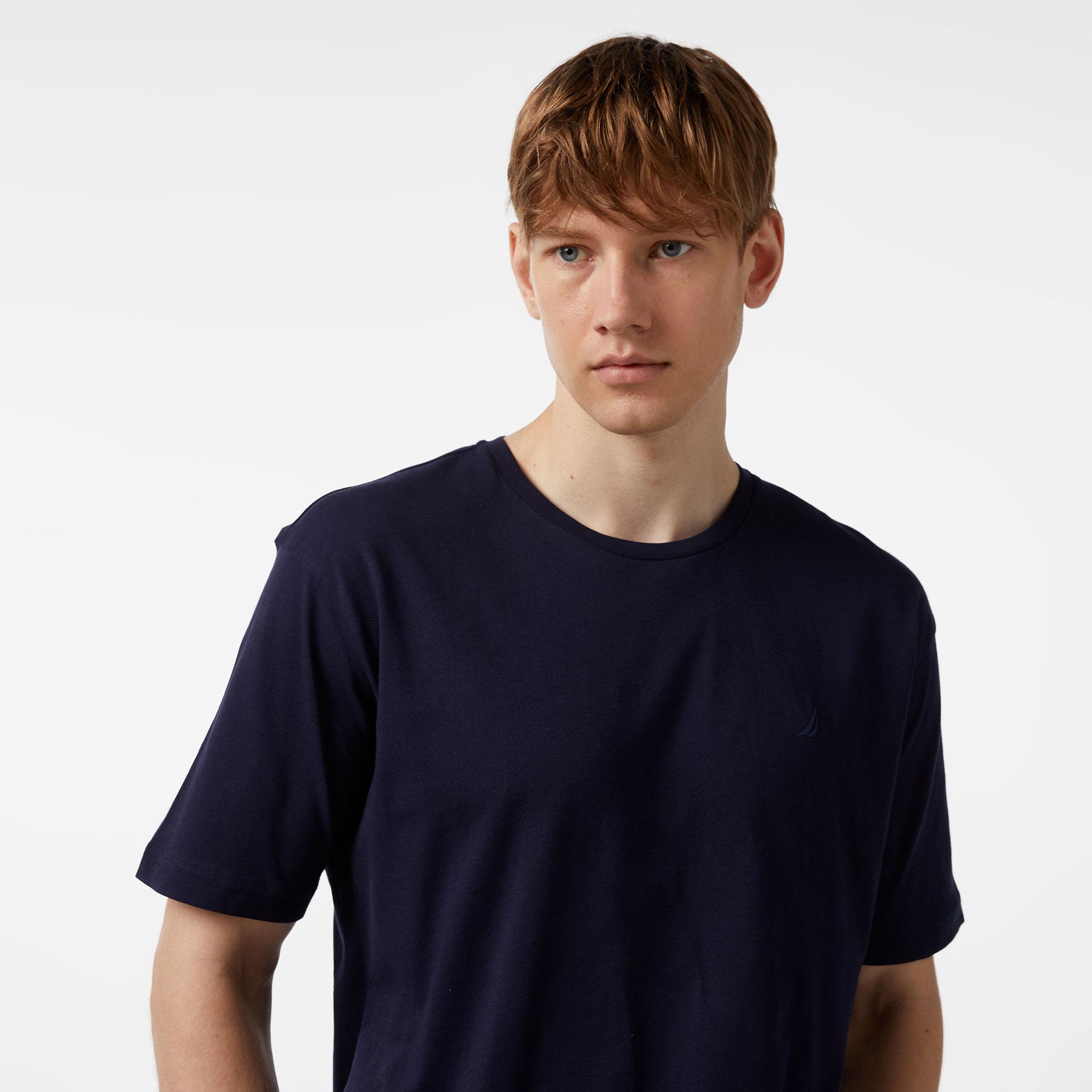 Nautica Erkek Lacivert Oversize T-Shirt
