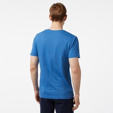  Nautica Erkek Mavi Standart Fit Kısa Kollu Baskılı T-Shirt