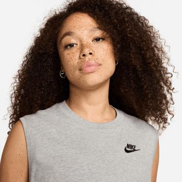  Nike Sportswear Club Kadın Gri Kolsuz T-Shirt