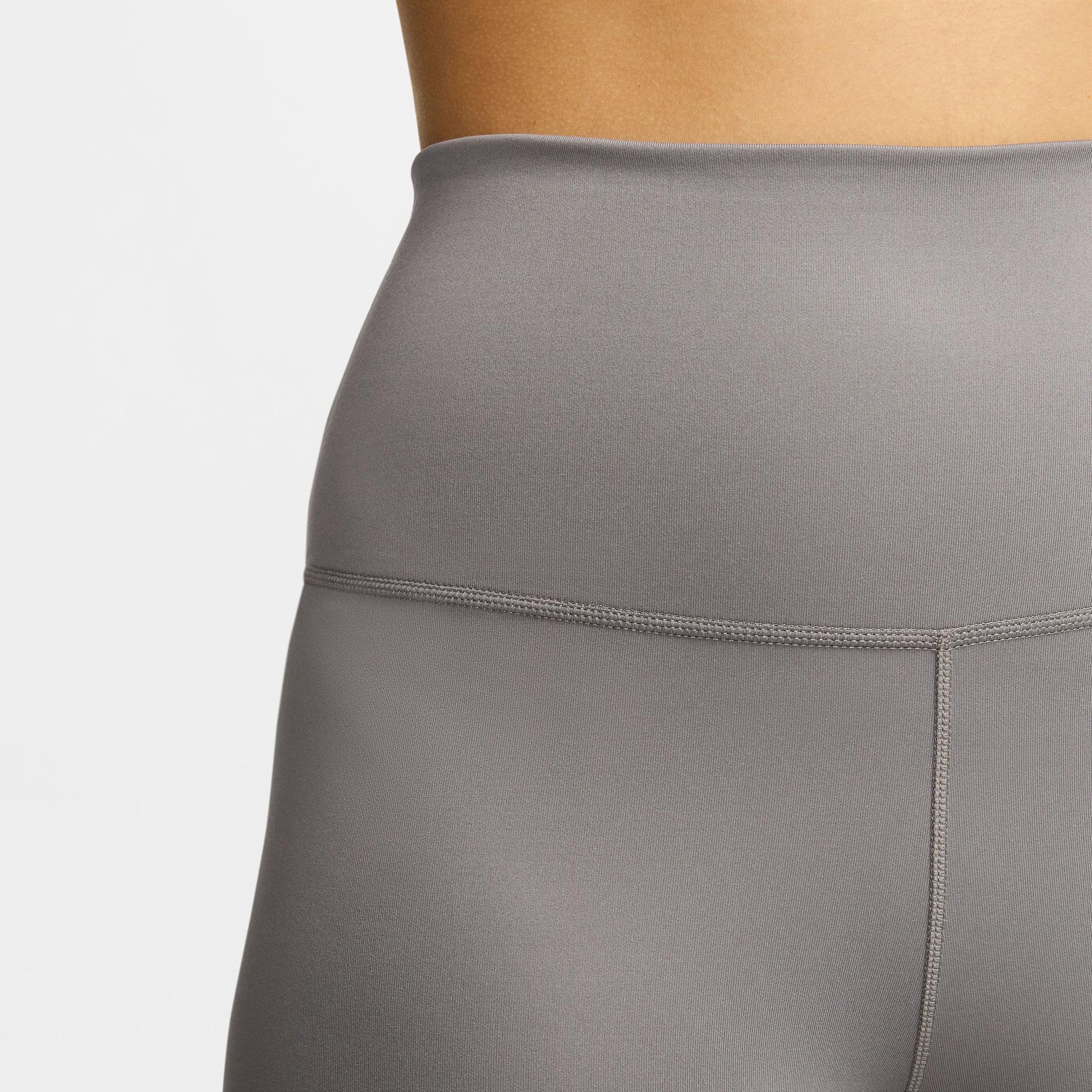 Nike One Dri-Fit High Rise Kadın Gri Tayt