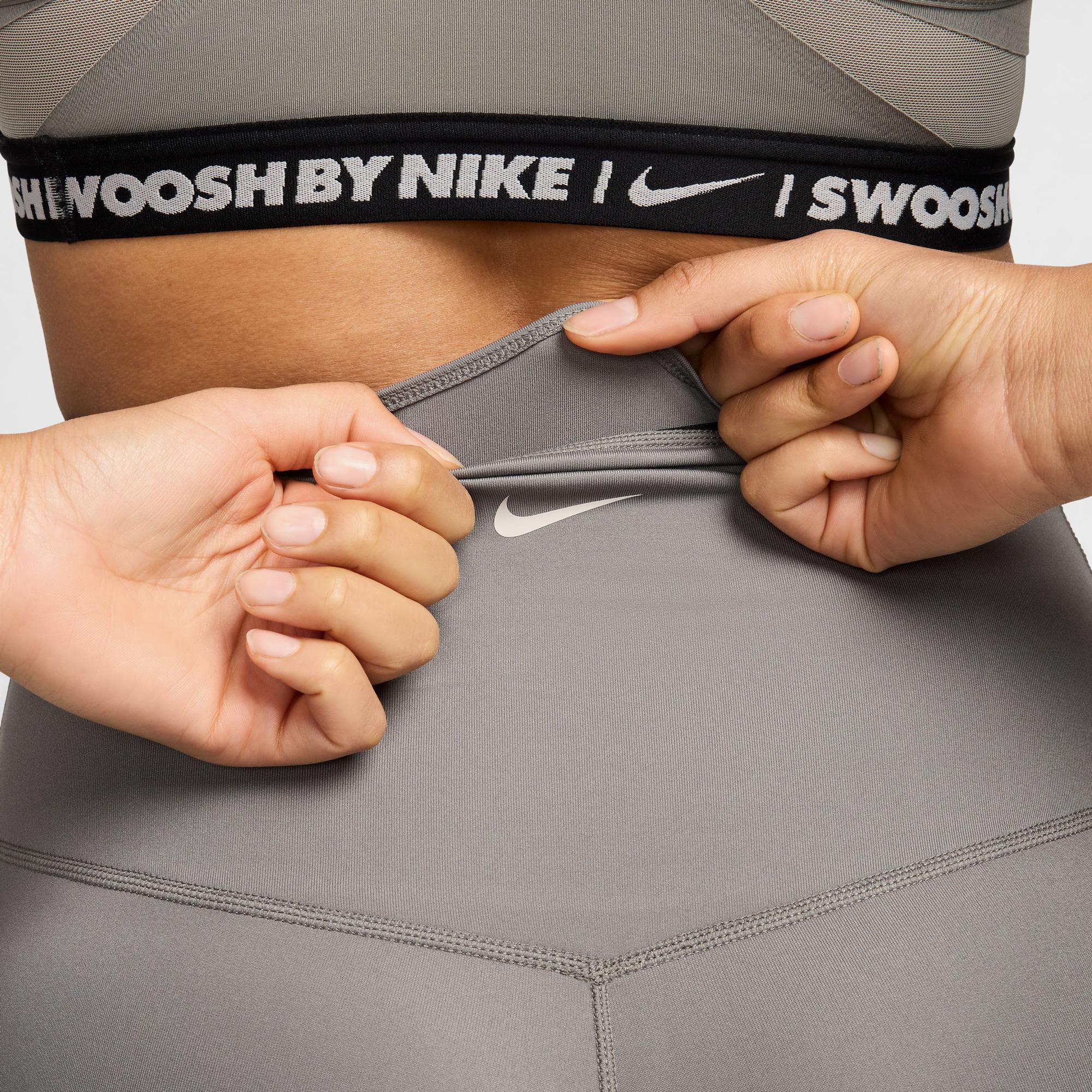 Nike One Dri-Fit High Rise Kadın Gri Tayt