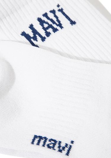  Mavi Beyaz Soket Çorap 0911160-28613