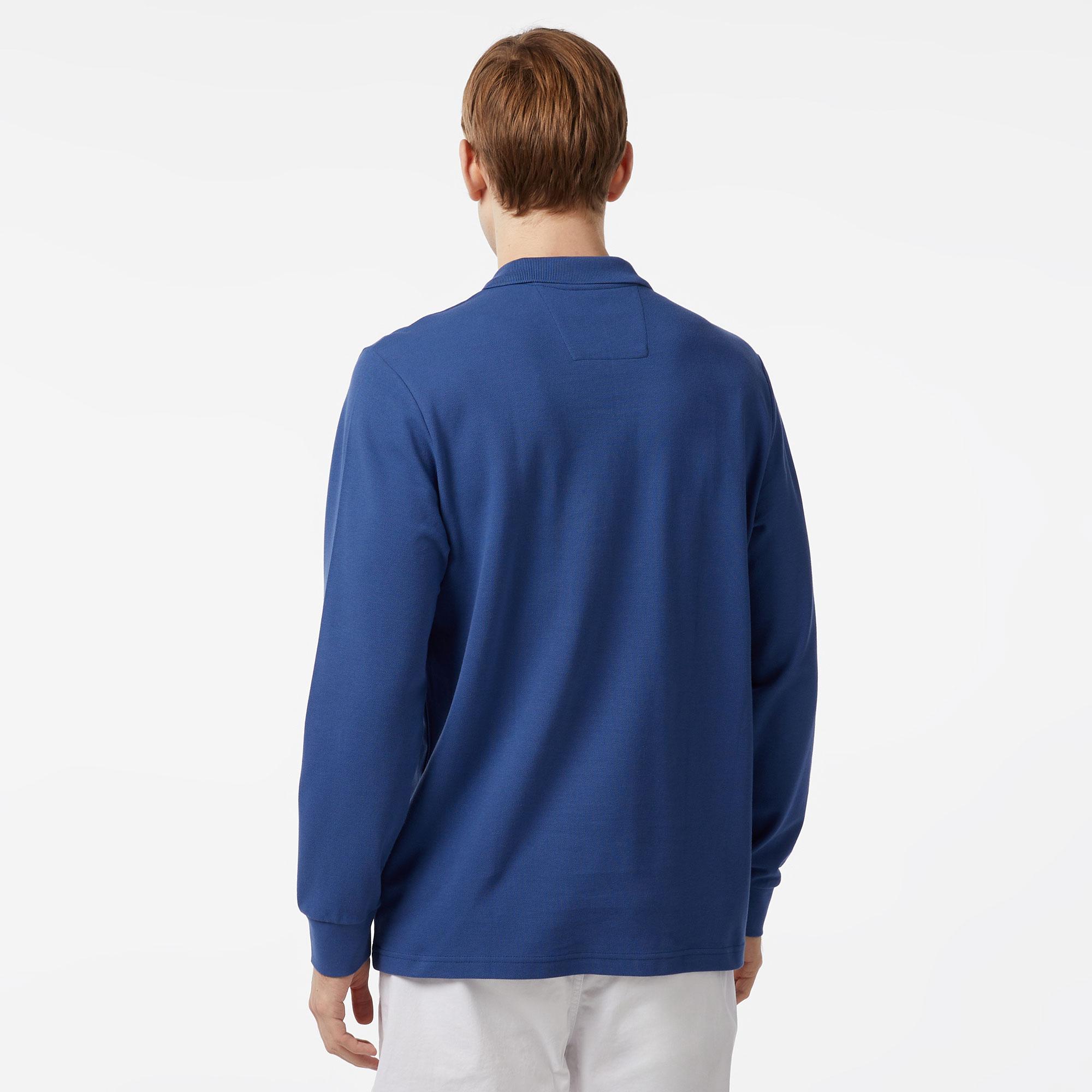 Nautica Erkek Lacivert Classic Fit Uzun Kollu Polo